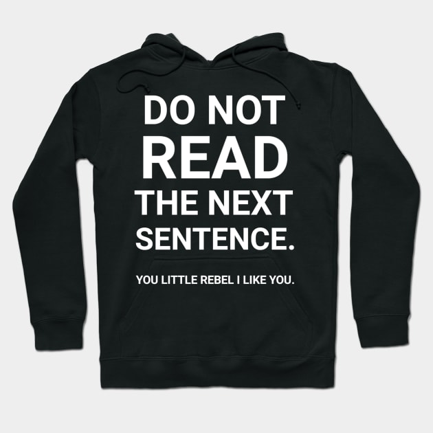 You little rebel I like you Hoodie by Morishasha